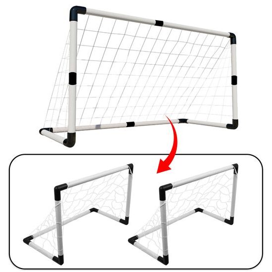 Fotbalová branka 2v1 s míčem 92x61 cm