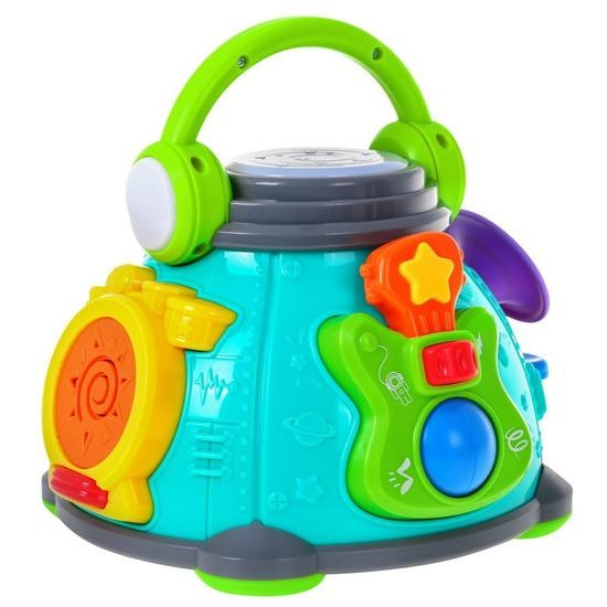 Huile Toys multifunkční bubínek pro nejmenší se světly a zvuky Little Karaoke