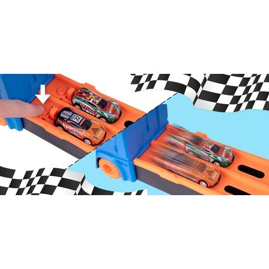 Nákladní auto se 6 autíčky a odpalovačem Orbital Car