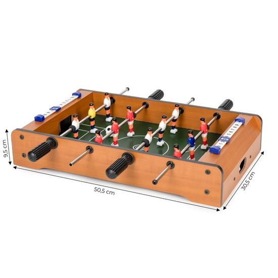 Ecotoys stolní fotbálek 50x30 cm hnědý