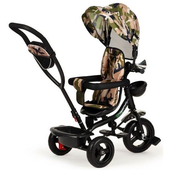 Ecotoys dětská tříkolka s otočným sedadlem 2v1 camo