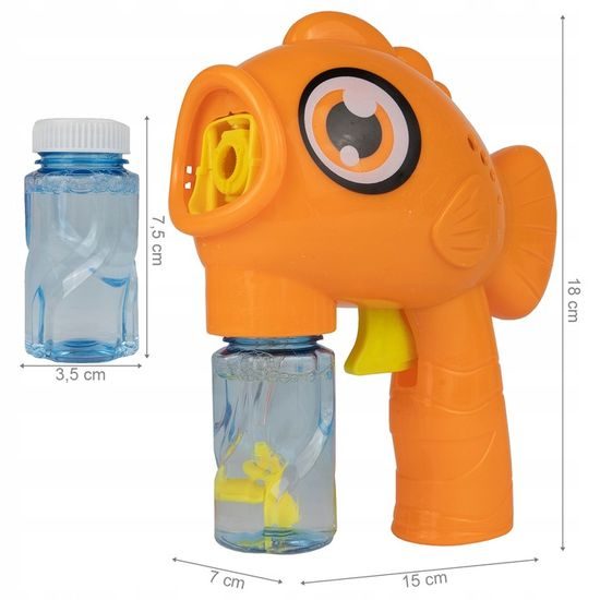 Dětský bublifuk Bubble Fish oranžový
