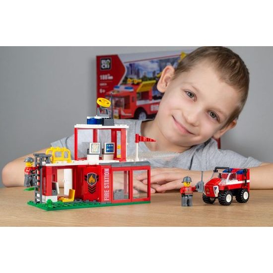 Blocki MyFire stavebnice hasičská stanice 164 dílků
