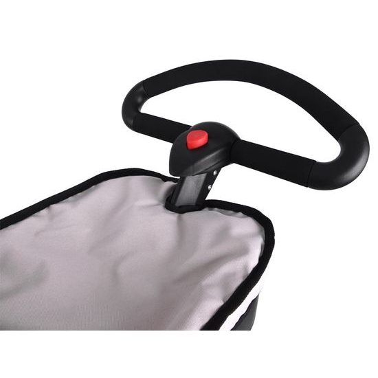 Alice moderní hluboký kočárek pro panenky 4544 šedý