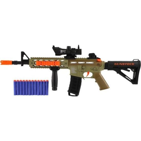 Samopal na pěnové náboje + náboje 12ks - na baterie