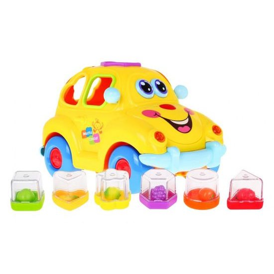 Huile Toys multifunkční vkládačka autíčko se světlem a zvukem Fruit Car