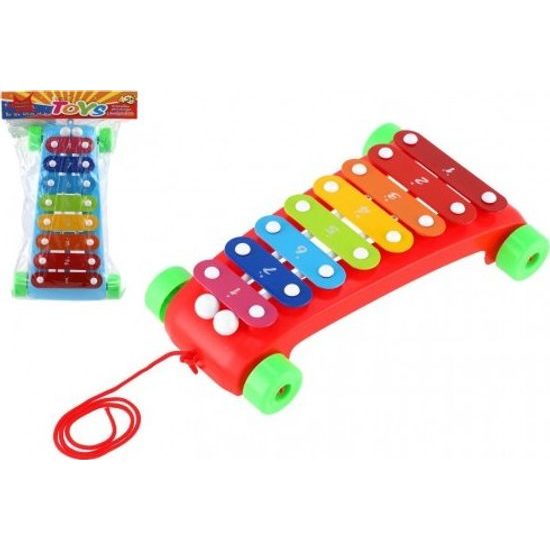 Xylofon s paličkami- MIX 2 barvy