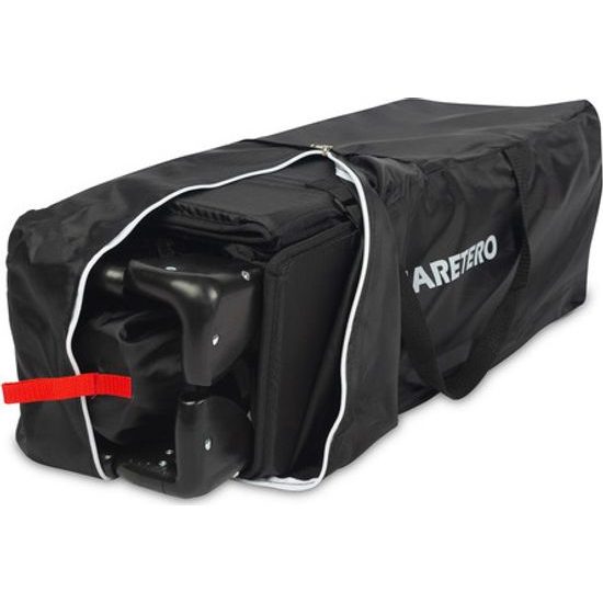 Dětská cestovní postýlka CARETERO ESTI se stahovací bočnicí black