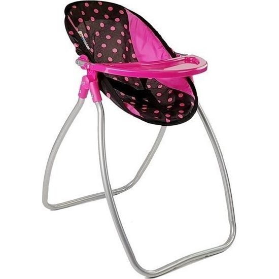 SMONTOVÁNO Alice jídelní židlička a houpačka 2v1 černá