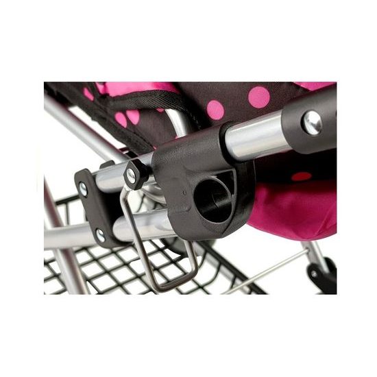 Alice kočárek pro panenky kombinovaný 9346W černá