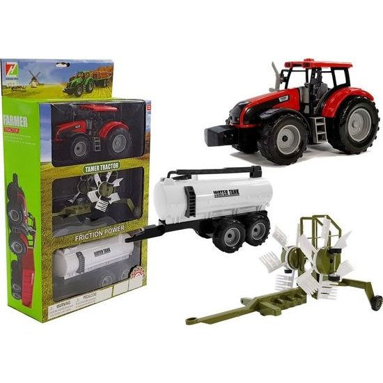 Traktor se dvěma přívěsy pro děti