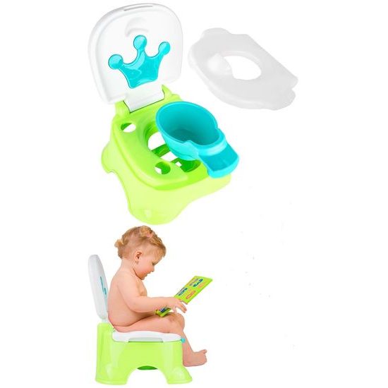 Interaktivní hrající nočník 3v1 Funny Potty zelený