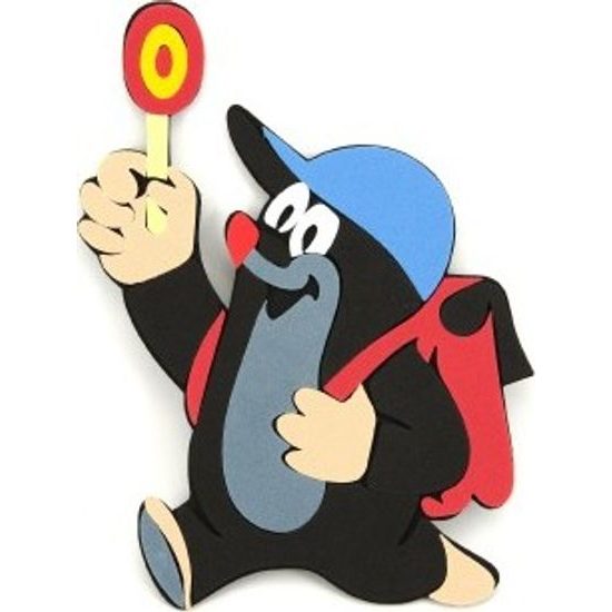 Krtek pěnová dekorace - mix 3 druhy