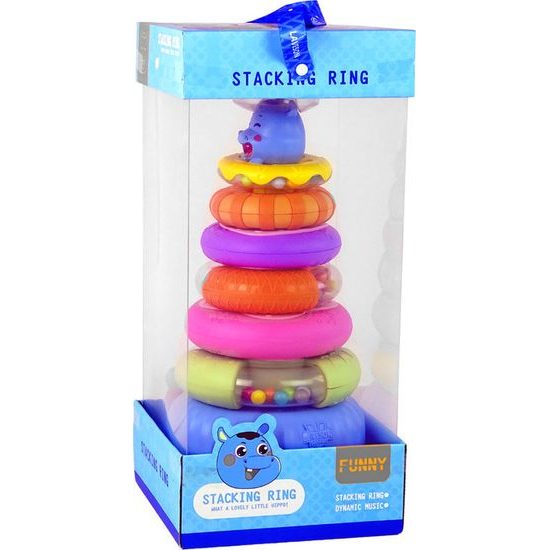 Vzdělávací pyramida kroužky s modrým hrochem