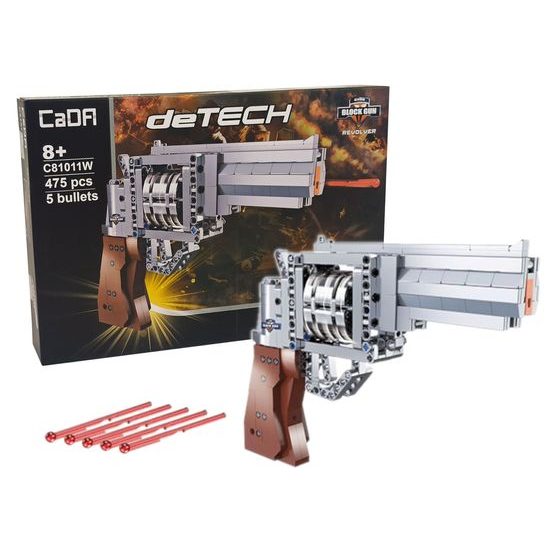 CaDA dětská pistole DeTech stavebnice 475 dílků