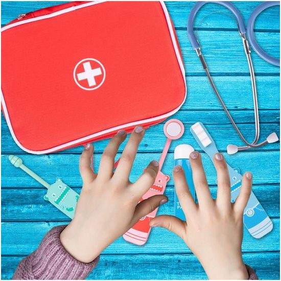 Dřevěná souprava Malý zubař 8 součástí