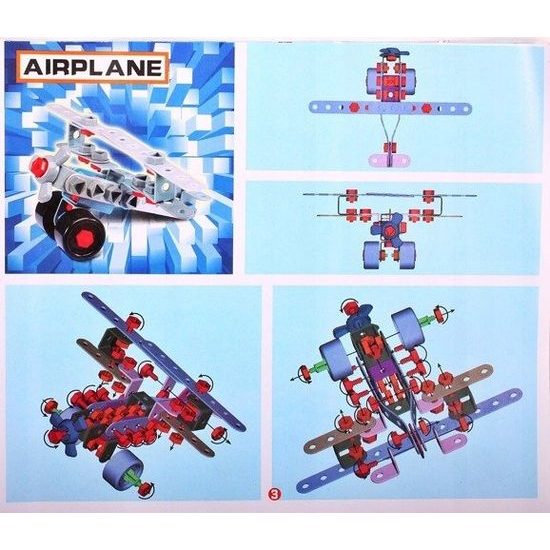 Konstrukční stavebnice s vrtačkou na baterie Junior Blocks 280 dílků