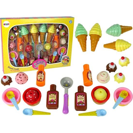 Dětská sada plastových sladkostí s nádobím