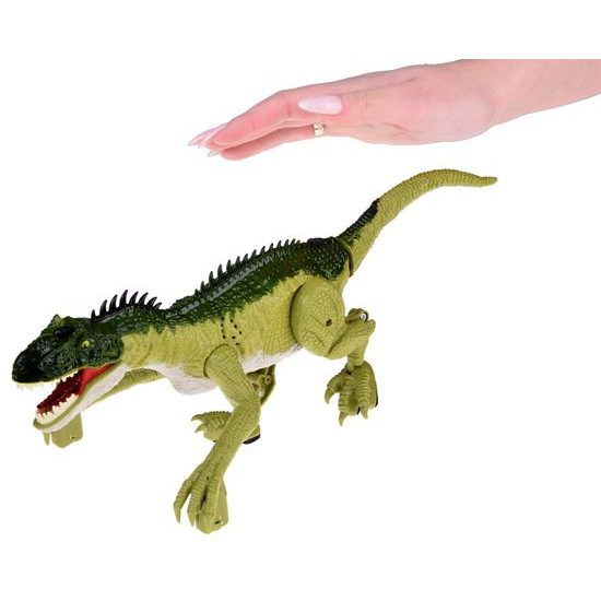 Interaktivní chodící Dinosaurus na dálkové ovládání - zelený