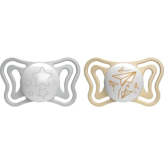 Silikonový dudlík Physio Light 6m, 2ks Lumi