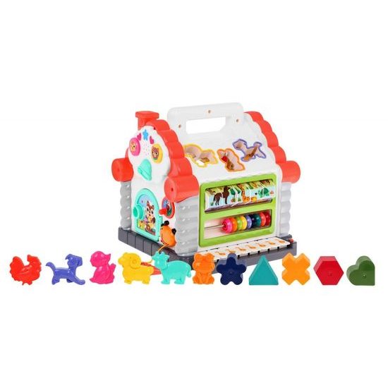 Huile Toys multifunkční vkládačka pro nejmenší se zvuky Domeček II