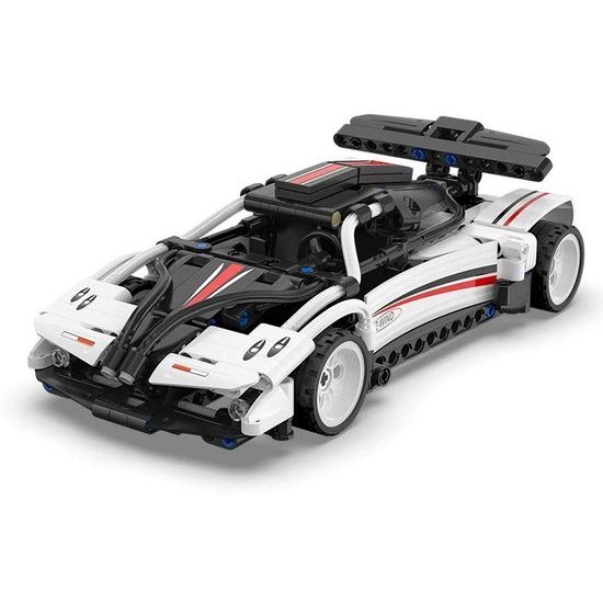 CaDA dětská stavebnice Sportovní auto 321 dílků bílé