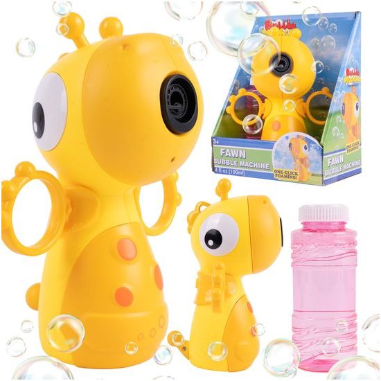 Bublifuk na baterie Žlutá žirafa