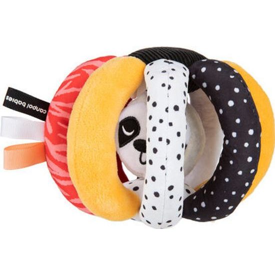 CANPOL babies Senzorický míček LENOCHOD s chrastítkem a pískátkem BabiesBoo