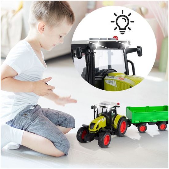 Dětský interaktivní traktor na setrvačník Farm Land