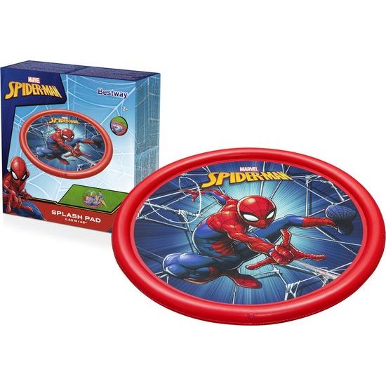 Nafukovací podložka s fontánou Spider-man 165 cm Bestway