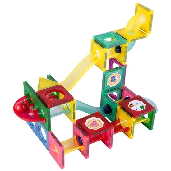 Magnetická stavebnice se skluzavkou Magnet Blocks 78 dílů