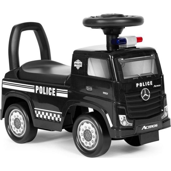 Dětské mini odrážedlo se zvuky Mercedes Actros - černé