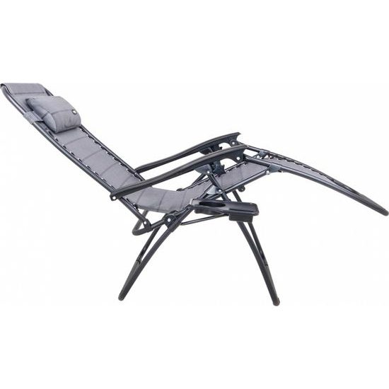 Zahradní a plážové lehátko se stojanem na nápoje a telefon