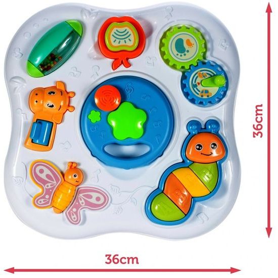 Edukační stoleček se světly a zvuky Baby Table 2v1 modrý