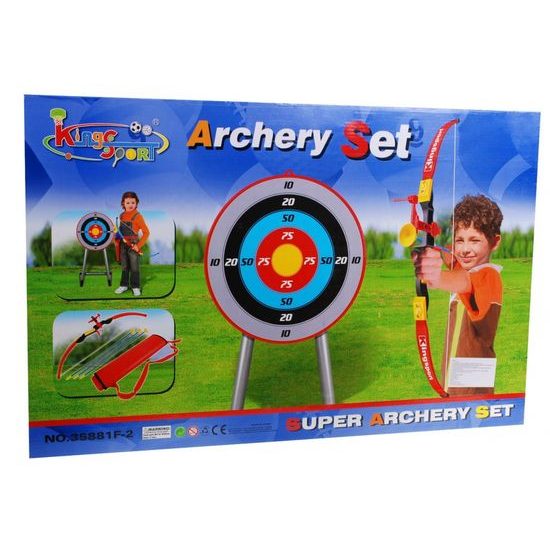 Dětský luk Kings Sport se 3 šípy, terčem a stojanem