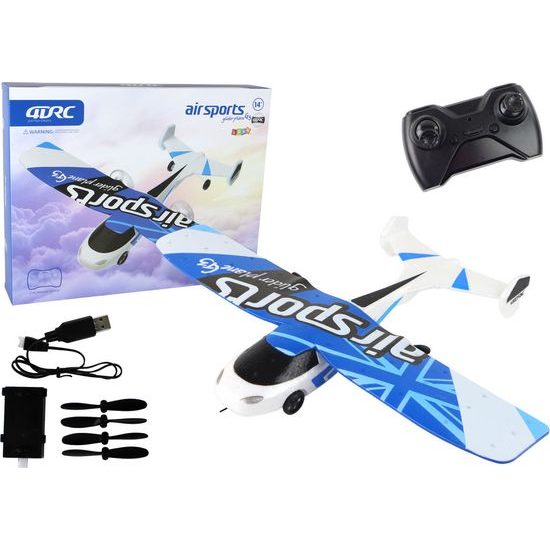 Letadlo na dálkové ovládání R/C 4D-G3 modrobílé