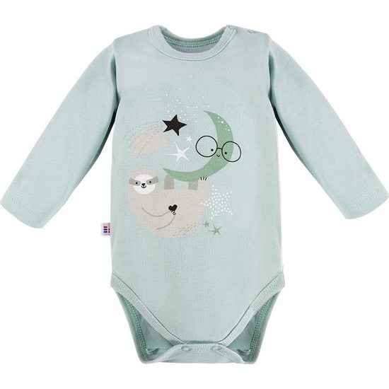 EEVI Kojenecké body s dlouhým rukávem Mellow mátová 74 (6-9m)