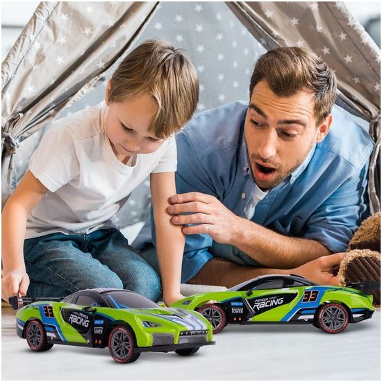 Autíčko na dálkové ovládání s LED podsvícením Speed Racing 1:12 - zelené