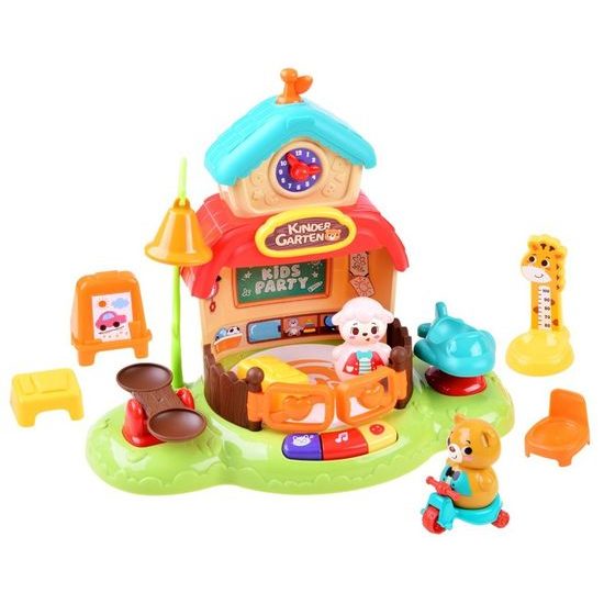 Huile Toys multifunkční domeček pro nejmenší se zvuky Jesličky