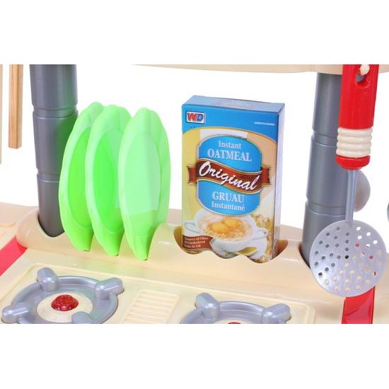Dětská kuchyňka se zvuky a světlem Interest Kitchen červená