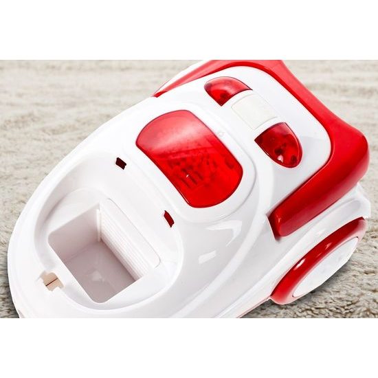 Dětský vysavač na baterie se světlem My Home červený