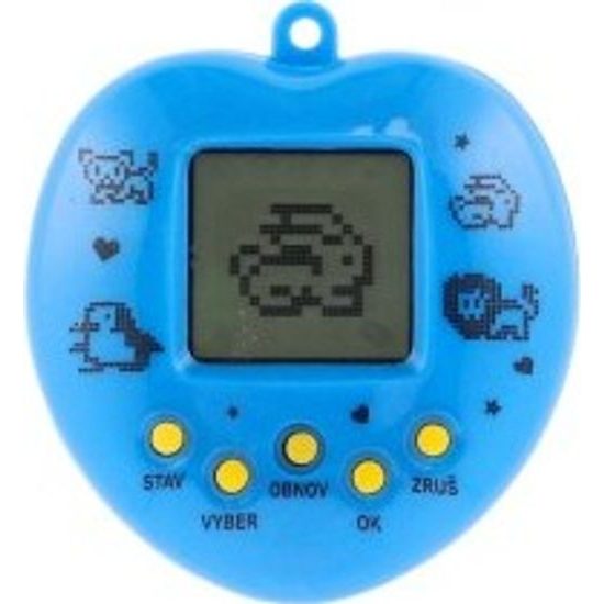 Zvířátko elektronické - přívěsek se šňůrkou - mix 3 barvy