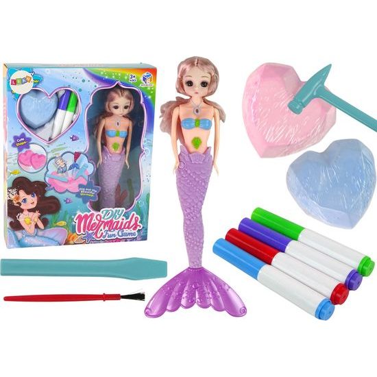 Sada na vykopávaní pokladů s fialovou mořskou pannou