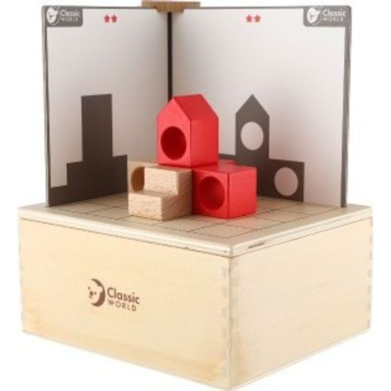 Dřevěná skládanka stavebnice Vesmír 41ks