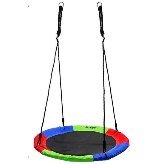 SkyFlyer dětská houpačka Čapí hnízdo barevná