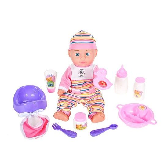 Dětská panenka s příslušenstvím Emilka 30 cm