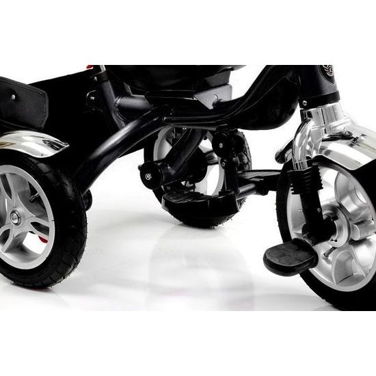 Majlo Toys multifunkční tříkolka s nafukovacími koly PRO500 červená