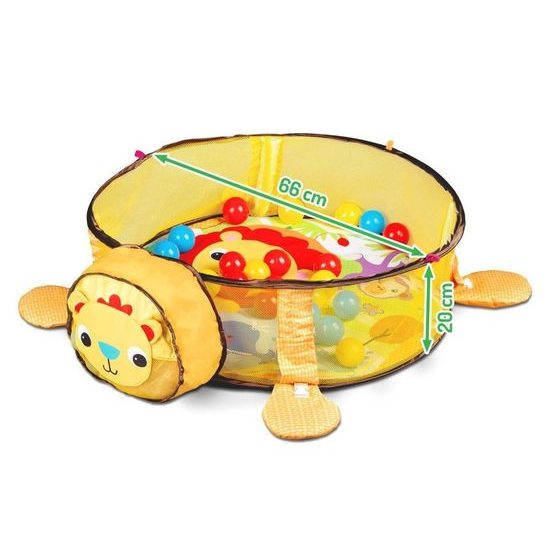 Ecotoys hrací deka s 30 míčky Lvíček