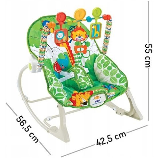 Ecotoys kojenecké lehátko 3v1 s vibracemi Lvíček