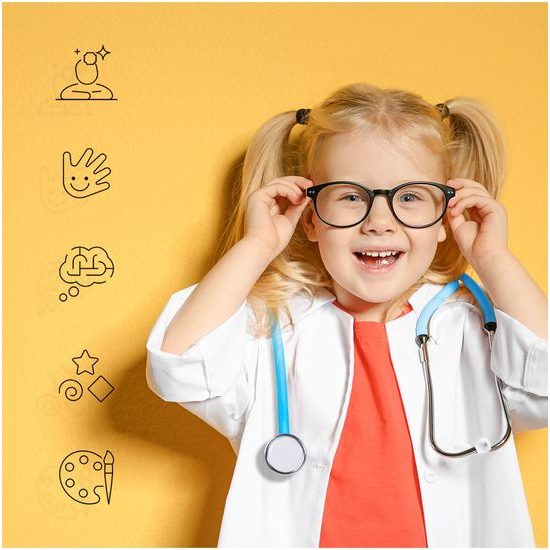 Velká dřevěná souprava Malý zubař v kufříku - 53 součástí